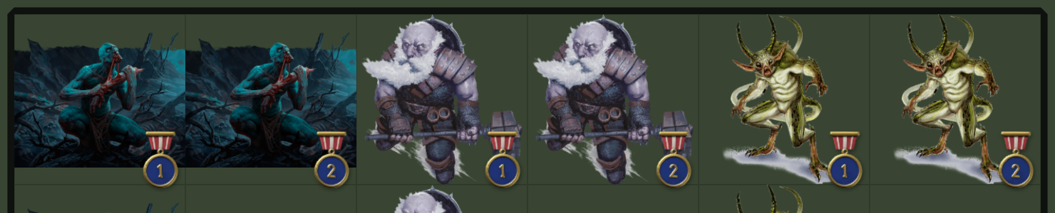 Medal badges on the map