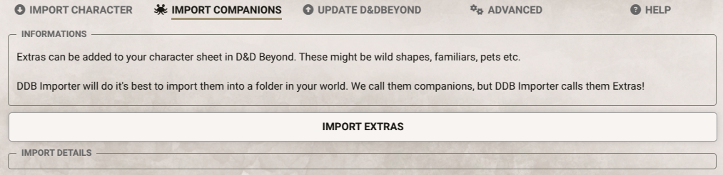 Import Companions