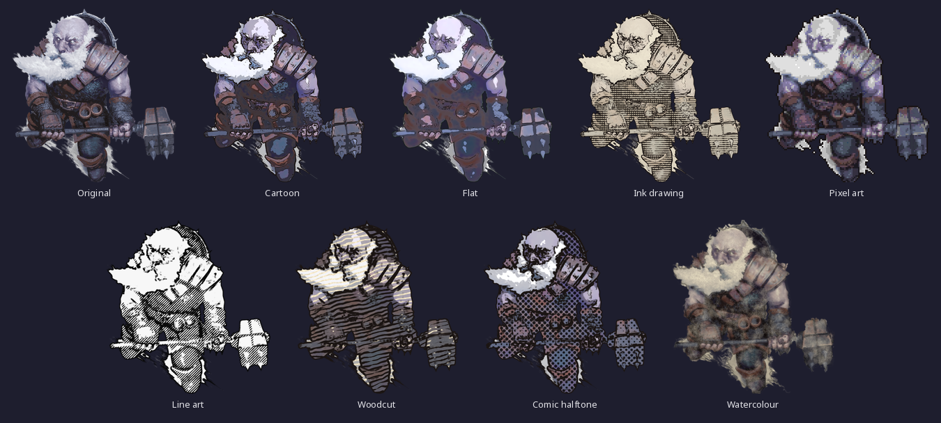 A portrait in each Ring Style