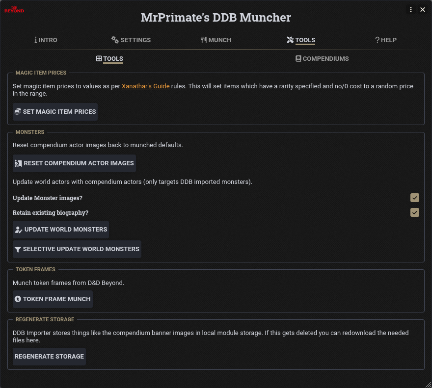 Muncher Tools